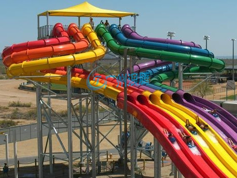 水上樂園設(shè)備-章魚六彩滑梯 水上樂園設(shè)備-章魚六彩滑梯