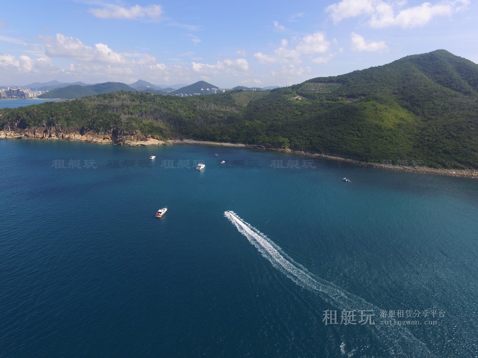 三亞旅游游艇租賃，三亞港至三亞角航線