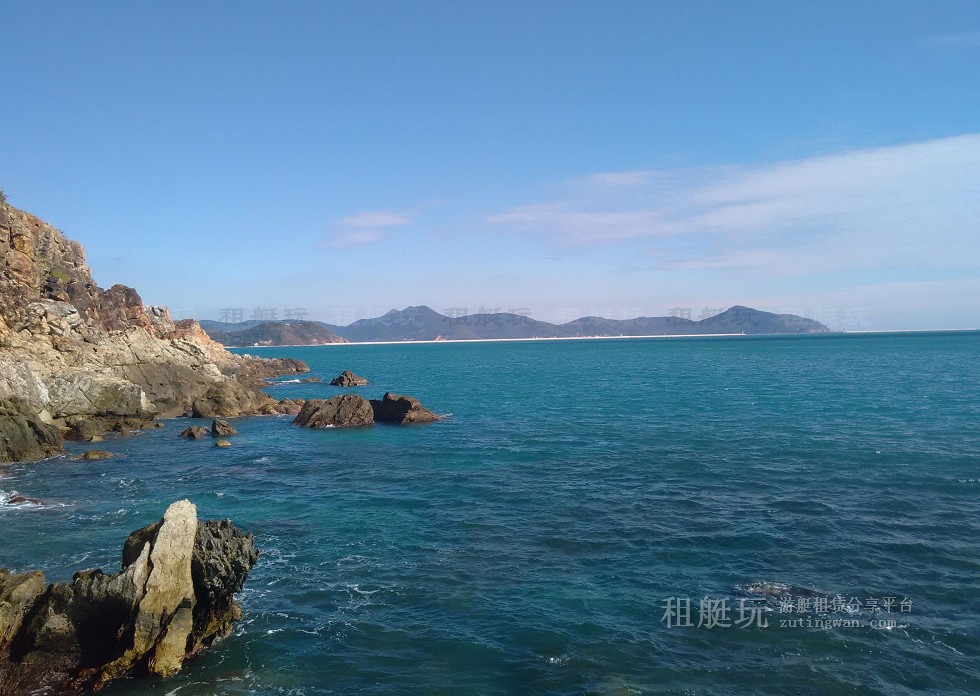 三亞旅游游艇 帆船租賃三亞港——小東海、大東海航線